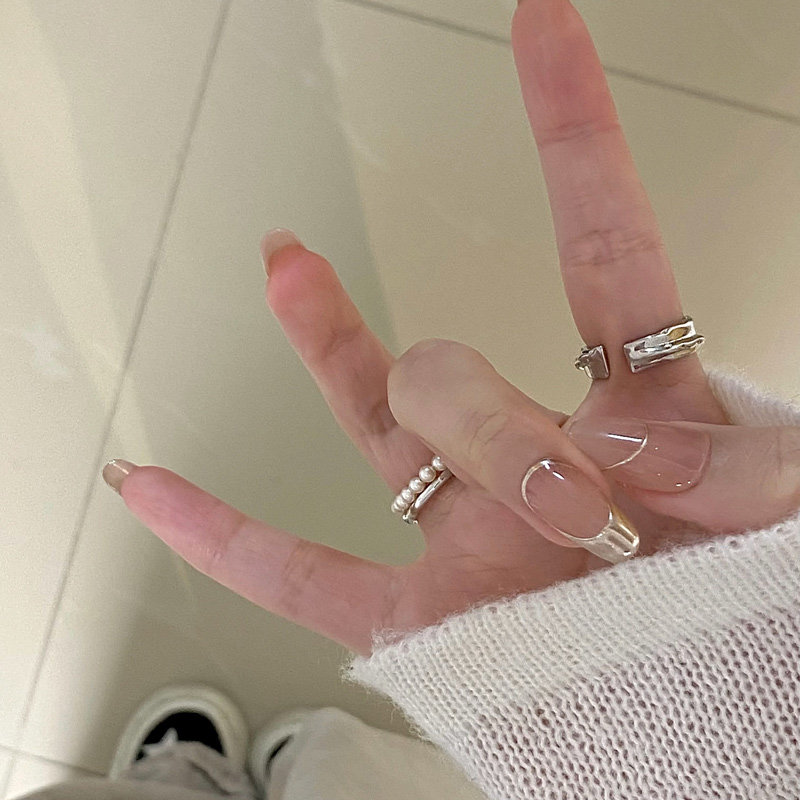 手工镜面法式穿戴甲夏天美甲2025新款高级感精致指甲贴片轻奢,淘宝优惠券,粉丝福利购,淘宝优惠卷