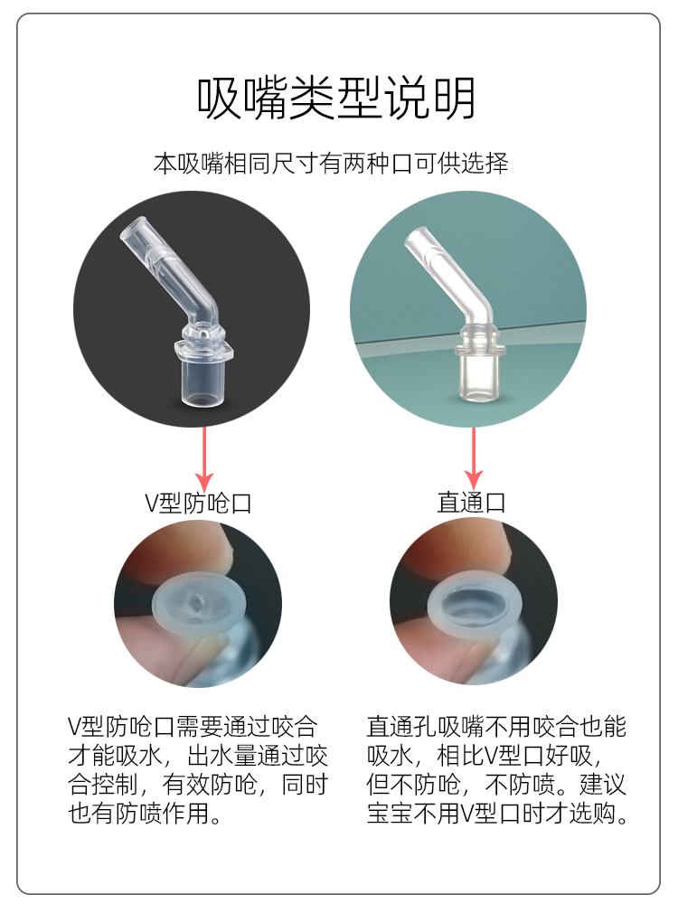 babycare萌趣恐龙儿童保温杯婴儿宝宝吸管水杯学饮杯吸嘴吸管配件 - 图0