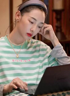 白百何同款双层项链女珍珠