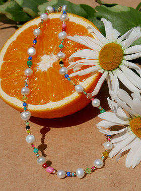 vintagehollywood珍珠中性项链