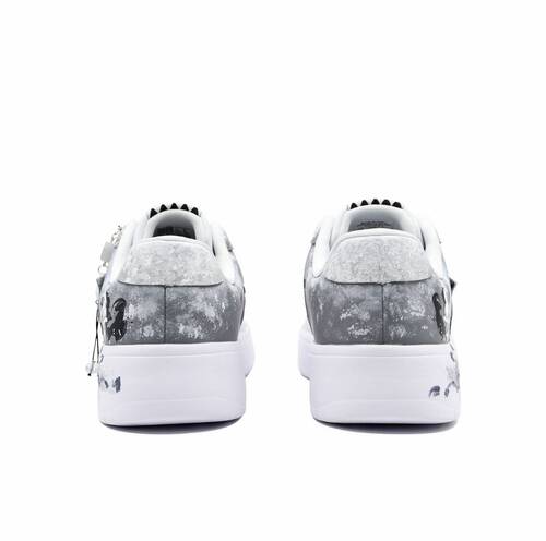 【定制球鞋】 李宁 浮舟 天命悟空 美式街头手绘涂鸦潮流板鞋 - 图1