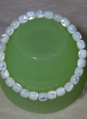 马蹄螺珍珠贝母手链女