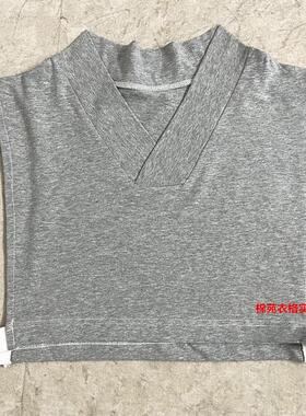 男女百搭棉质汉服交领假领中式V领套头叠穿内搭交叉领打底假领子