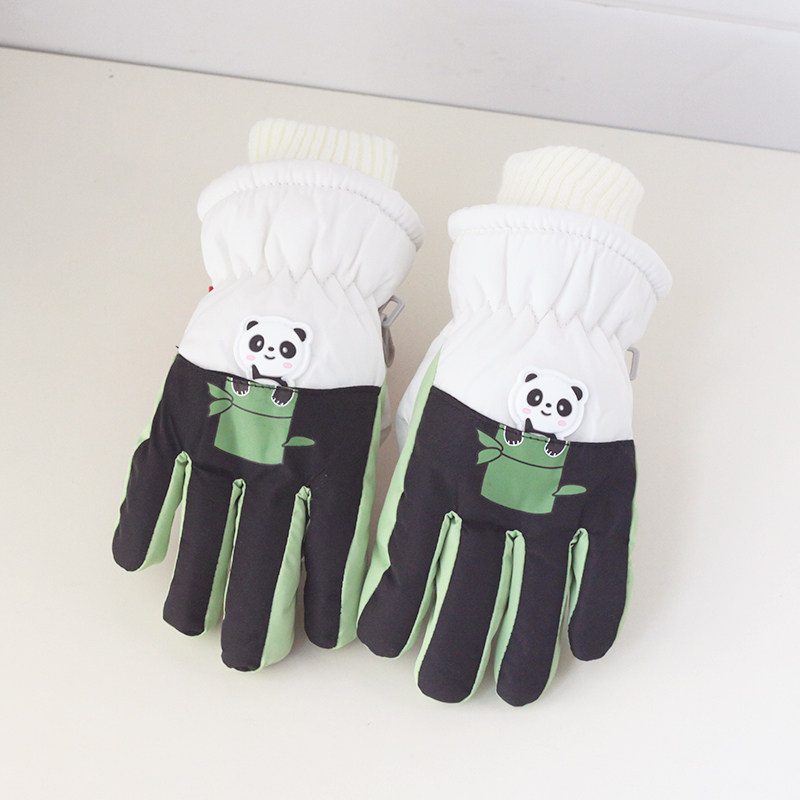 儿童冬季滑雪手套可爱卡通加绒厚保暖防滑骑车防水女童玩雪防冻手,淘宝优惠券,粉丝福利购,淘宝优惠卷