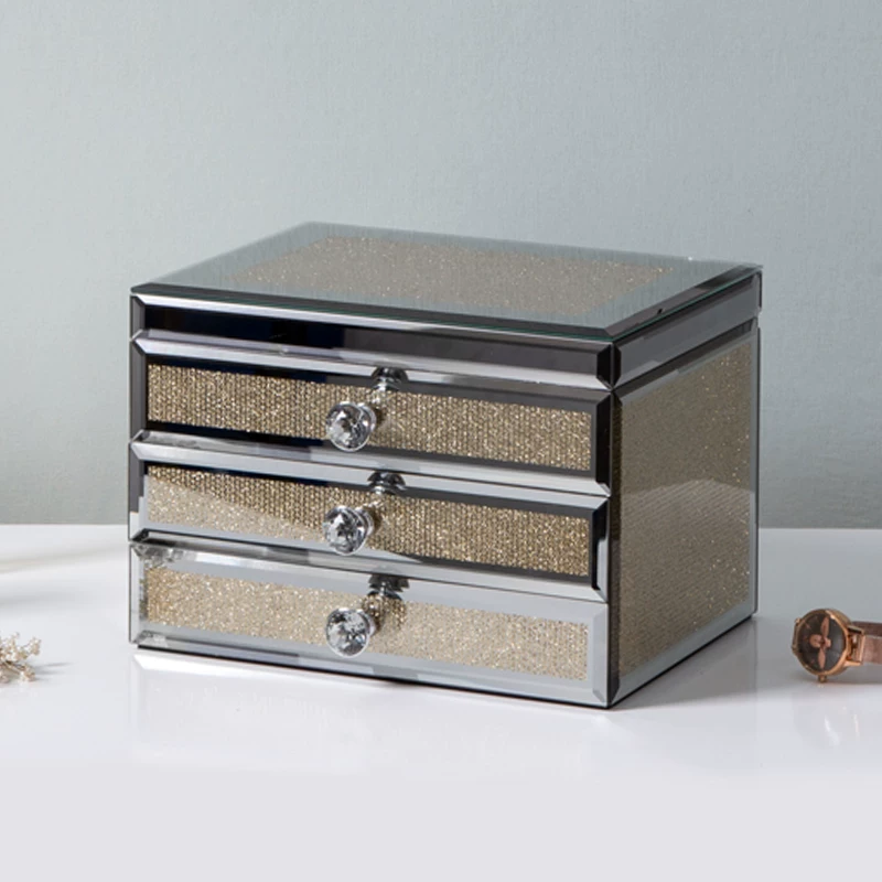 KP High-end sophisticated storage system, capacious velvet accessory, storage box, Birthday gift