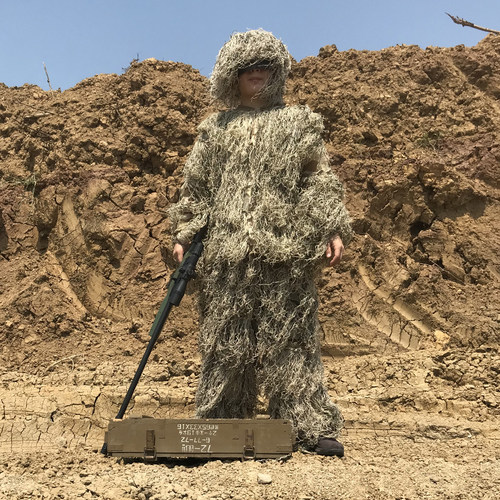 极地服雪地吉利服儿童草地衣真人丛林隐身伪装衣绝地求生吃鸡草衣 - 图1
