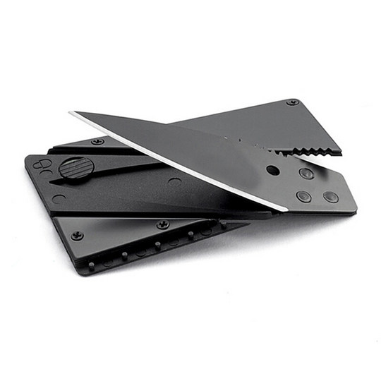 Swiss credit card blade, thin and convenient folding card type