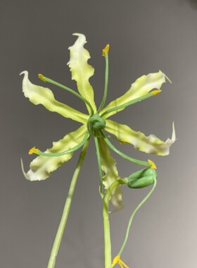 花艺嘉兰火焰百合仿真花假花家居客厅茶几装饰摆件花卉礼堂插花