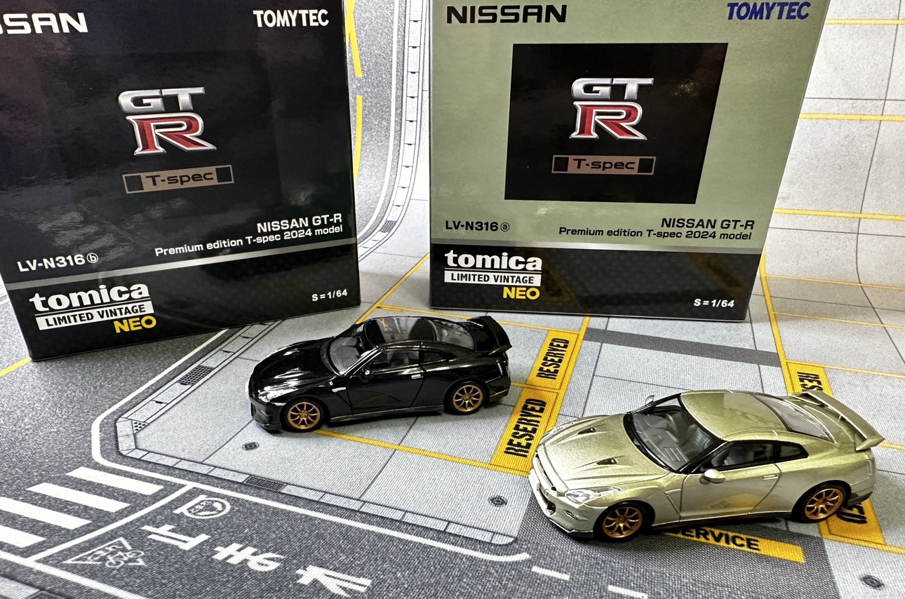 TOMYTEC TLVNEO日產LV-N316aLV-N316b NISSAN GT-R8月新品合金车 - 图0