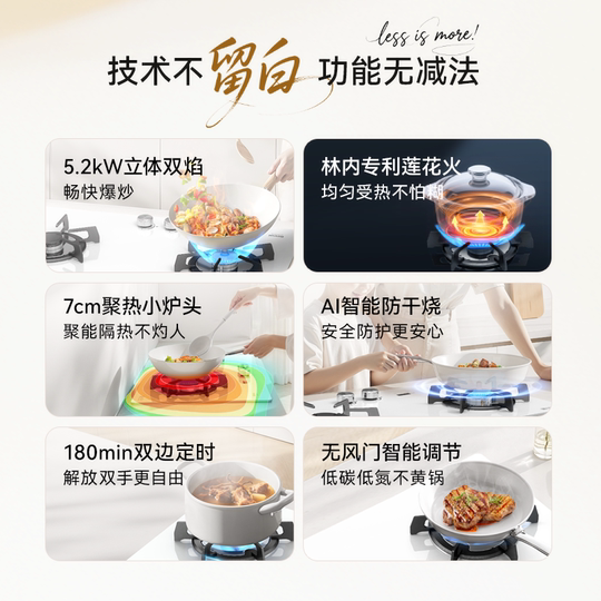 Rinnais neuer Blank Space 5,2 kW zeitgesteuerter Trockenbrandschutz S1