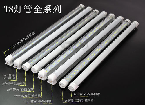 双排T8 LED日光灯0.6米0.9米1.2米20W 30W 36W48W60W代替玻璃灯管 - 图2