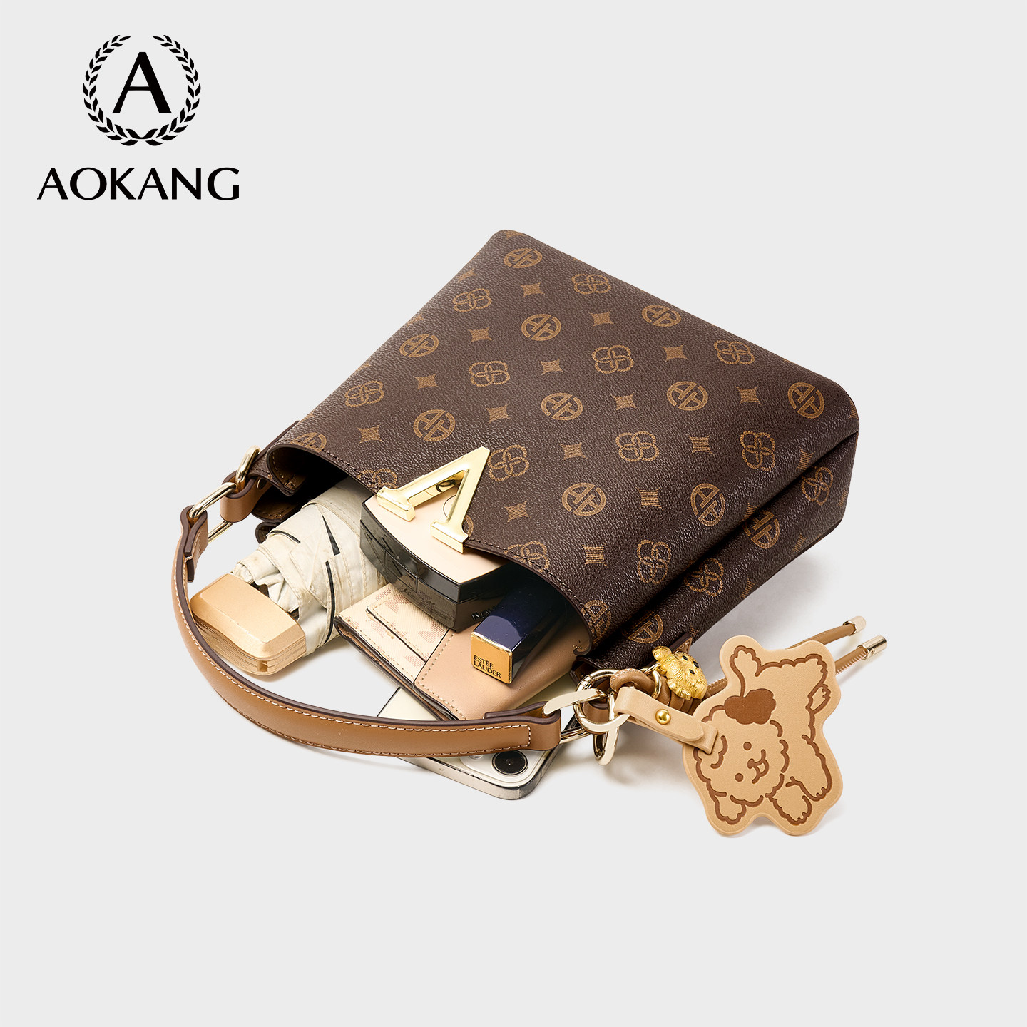 奥康水桶包女2026新款大容量手提包妈妈单肩包女款斜挎包新年礼物,淘宝优惠券,粉丝福利购,淘宝优惠卷