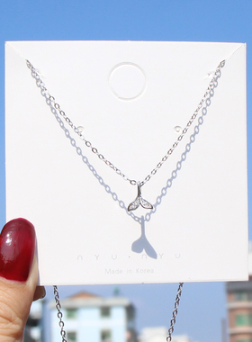 项链海豚鱼尾韩版学生森系气质