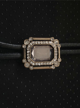 项链昊泉水钻马鞭链波洛领带