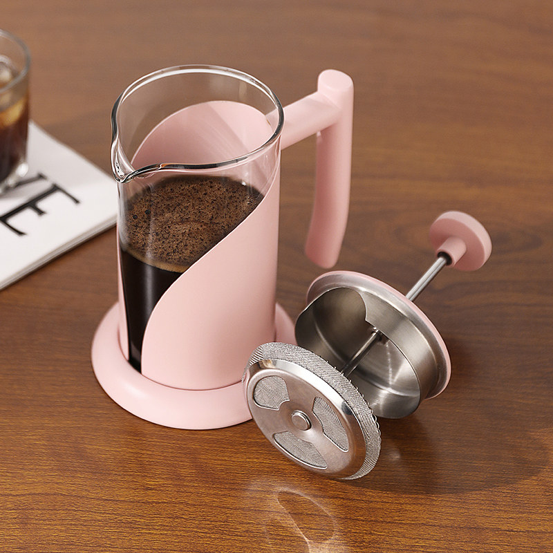 不锈钢玻璃法压壶咖啡壶手冲法式滤压壶泡茶冲茶过滤咖啡器具家用,淘宝优惠券,粉丝福利购,淘宝优惠卷