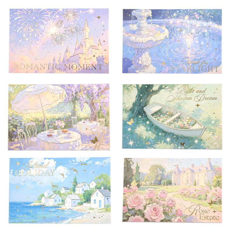 Mr. Paper Light and Shadow Dream Series Envelopes with Sealing Stickers