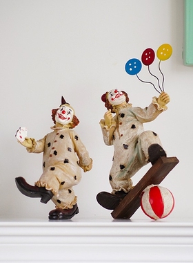 马戏团小丑手办玩偶客厅装饰摆件