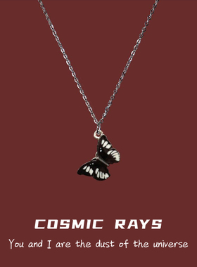 宇宙射线 Lisa同款小红书网红蝴蝶项链性气质轻奢饰品闺蜜姐妹儿