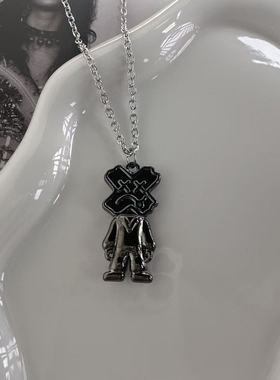 宇宙射线-枪黑芝麻街男潮嘻哈高级高级感毛衣小众设计机毛衣简约