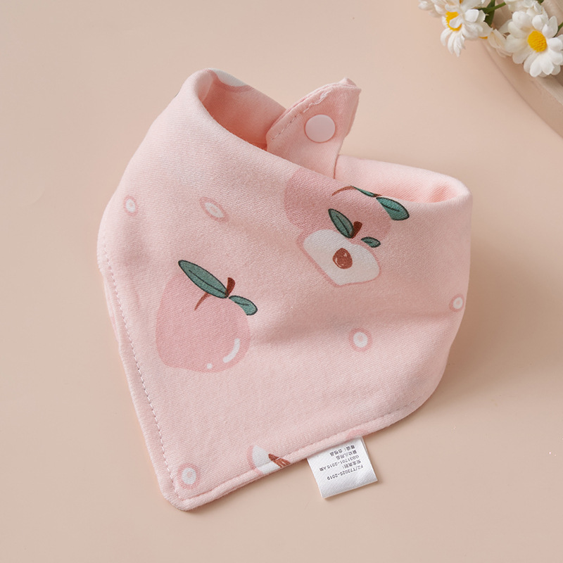 Drool baby pure cotton bib newborn absorbent scarf male and female baby anti-vomiting bib super soft triangle towel
