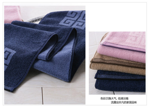 金号纯棉加厚运动毛巾SP026全棉柔软舒适吸水成人加长毛巾120*25c - 图2