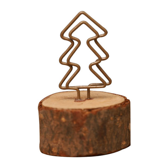 Vertical business card desktop ornament holding placard note holder