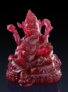 室内五姓财神琉璃结缘佛像