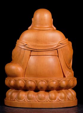 香樟木聚财风水供养弥勒佛件包邮