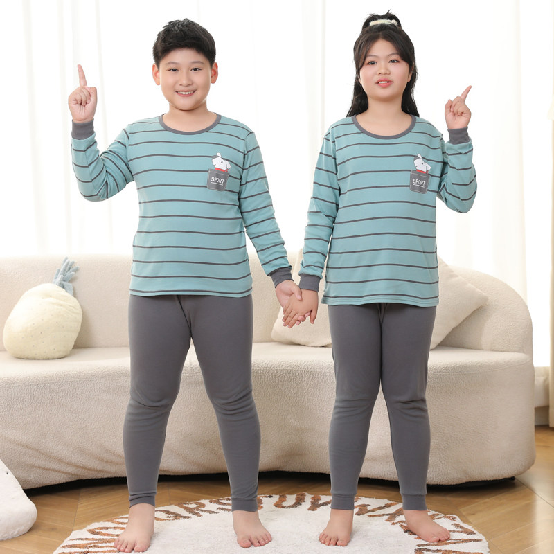 胖童秋衣秋裤加肥加大男童纯棉保暖线衣儿童大童衬衣衬裤内衣套装,淘宝优惠券,粉丝福利购,淘宝优惠卷