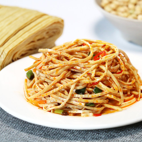 云南云丝豆腐丝 免煮代餐 豆腐皮豆制品腐竹豆皮干货 油豆皮1500g - 图3