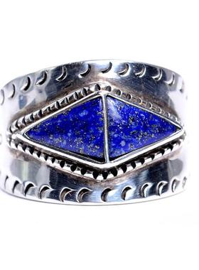 庭院西洋古董青金石男士戒指