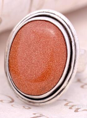 庭院复古925银孤品戒指