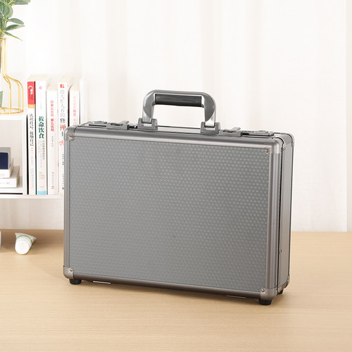 手提式密码箱大手提箱文件箱铝合金工具箱带锁放仪器贵重物品收纳 - 图0