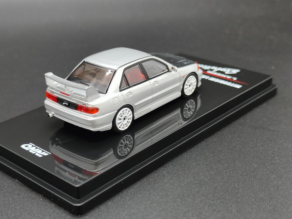 INNO1:64三菱EVO 3代银色碳盖 LANCER EVOLUTION 合金汽车模型 - 图0