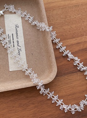 小众轻奢水晶项链超仙温柔气质简约时尚百搭清冷感个性锁骨链