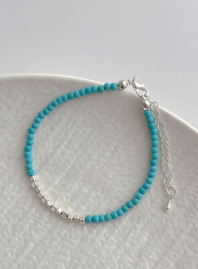 日韩设计感绿松石拼接碎