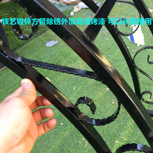 铁艺拱门花架门垛顶部别墅拱门架子铁艺庭院门柱拱形花架定做门头 - 图2