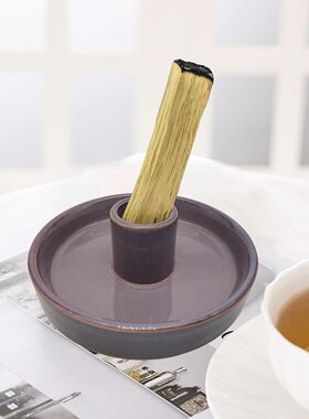 烟囱燃熏香壁炉秘鲁圣木薰炉小众高级感陶瓷香炉摆件装饰客厅装饰