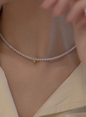 钟楚曦同款珍珠项链轻奢小众高级