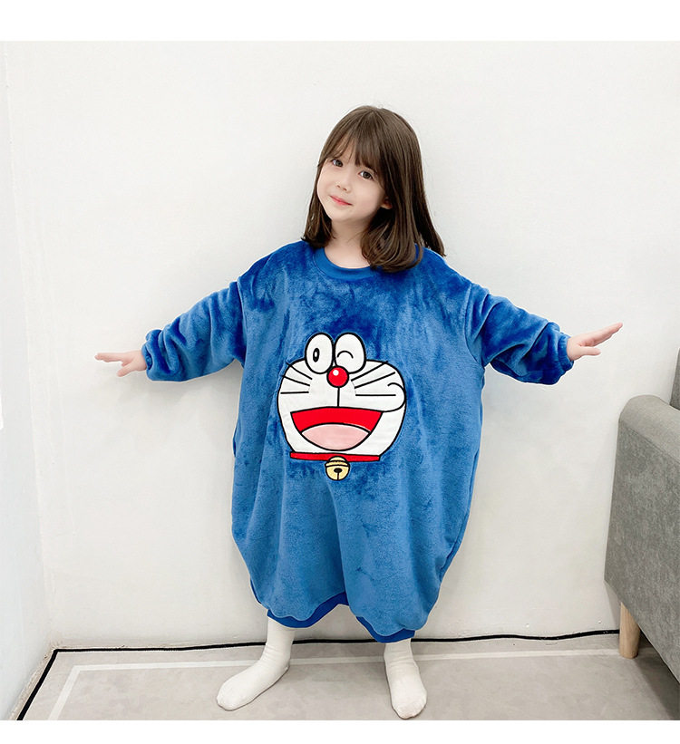 女童连体睡衣儿童秋冬法兰绒加厚睡裙珊瑚绒男女宝睡袋家居服保暖,淘宝优惠券,粉丝福利购,淘宝优惠卷