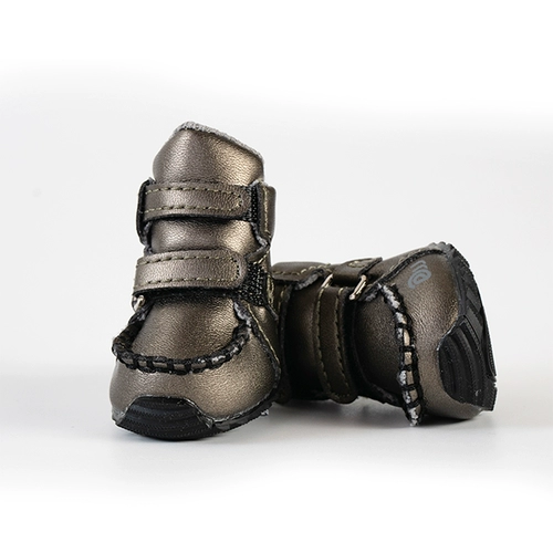 DJJ Собачьи туфли весна и осенью Новые плюшевые четыре сезона для любимой собаки обувь маленькие собаки собака, анти -мокала, водонепроницаемая обувь