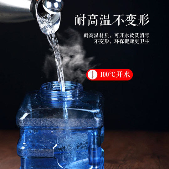 Household water dispenser with bucket mounted pure tea set and bucket