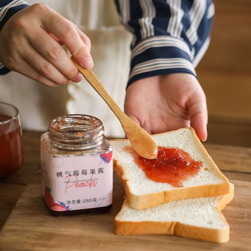 杨小姐桃气莓莓果酱草莓水蜜桃组合夏天冲水冷泡看得见的水果茶酱 - 图3