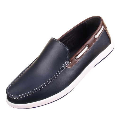 2026新款真皮豆豆鞋男一脚蹬透气百搭青年乐福鞋男士驾车鞋 - 图3