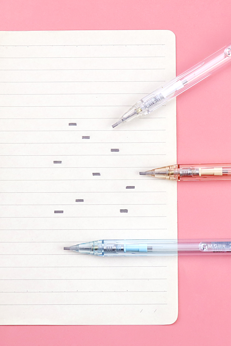 晨光文具2B涂卡自动铅笔学生答题卡考试专用笔自带橡皮头AMPJ6601 - 图1