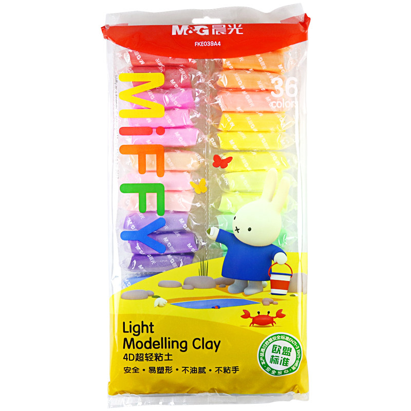 Miffy米菲 晨光米菲4d超轻粘土12 24 36色彩泥袋装儿童做手工橡皮泥fke039a2 图片价格品牌报价 原仓数据