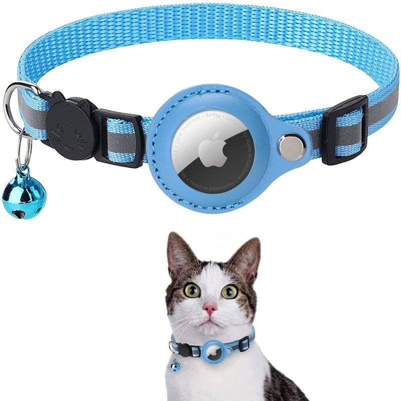 New Apple Airtag tracker protective cover, anti-missing pet positioning collar, cat reflective bell collar