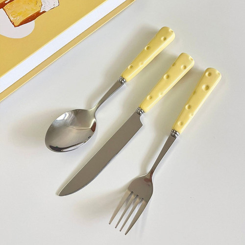 JOJO'S L. PD.Stream.勺子不锈钢高颜值牛排刀叉勺可爱 | 空涧 - 图1