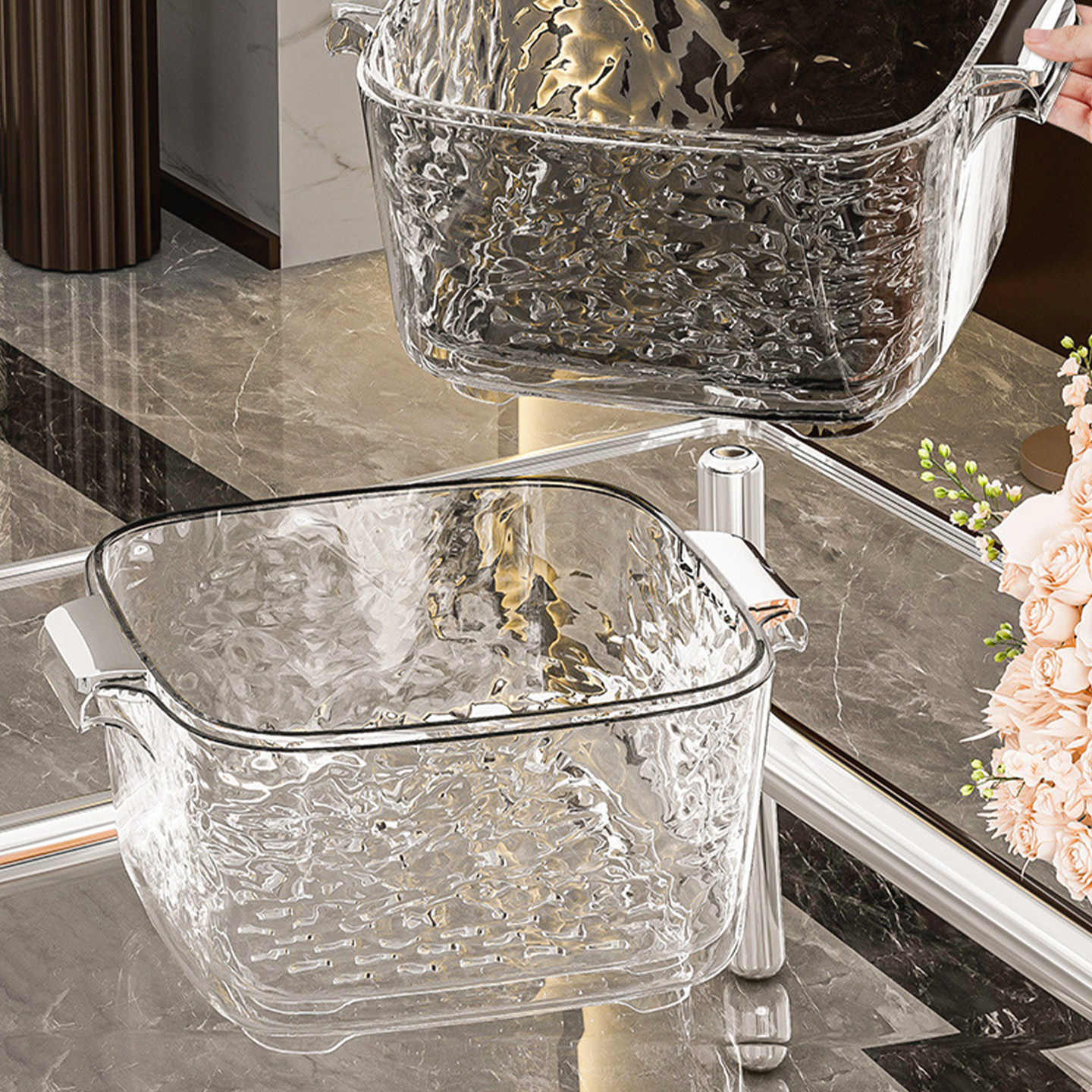 JOJO'S L. PD.杂货先生.高颜值洗菜盆沥水篮多功能水果盘 | 炸钉,淘宝优惠券,粉丝福利购,淘宝优惠卷