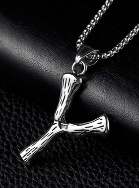 欧美跨境爆款流行夸张项饰 朋克风26个英文字母个性百搭锁骨Y项链